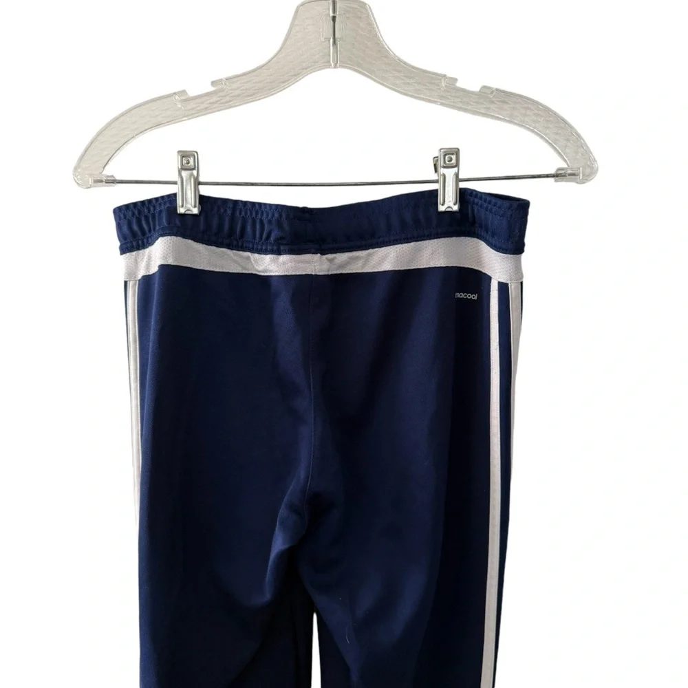 Adidas Training Track Pants Youth Boy Girl Size Small Navy Blue and White - Picture 8 of 14